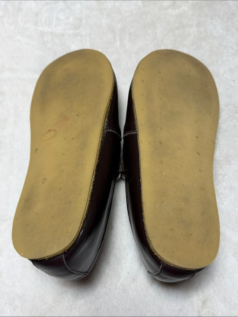 Men's Minimalist barefoot Dark Brown Slip-On Leather Loafers 40